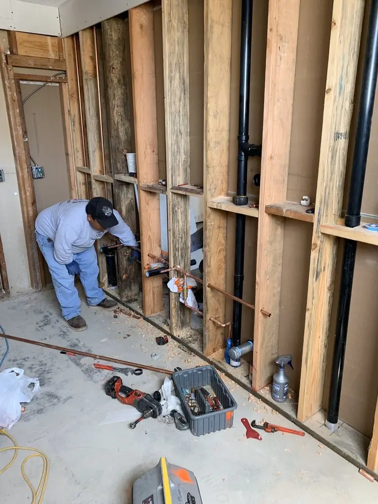 Commercial rough-in plumbing for Water Heater Replacement in Connemara